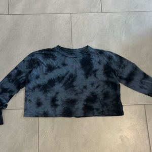 Blue and black cropped long sleeve from Pink VS